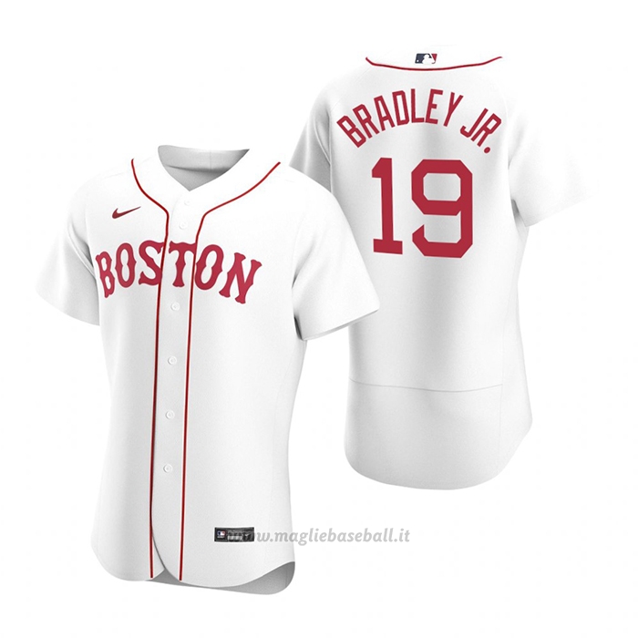 Maglia Baseball Uomo Boston Red Sox Jackie Bradley Jr. Autentico 2020 Alternato Bianco